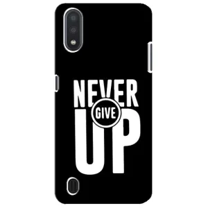 Силиконовый Чехол на Sansung Galaxy M01 Core (A013F) с картинкой Nike (Never Give UP)
