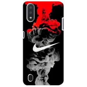 Силиконовый Чехол на Sansung Galaxy M01 Core (A013F) с картинкой Nike (Nike дым)