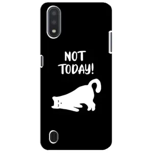 Бампер с изображением Котиков для Самсунг М01 Кор (Not Today)
