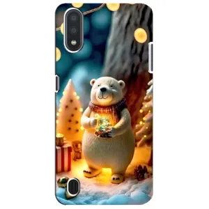 Чехлы на Новый Год Sansung Galaxy M01 Core (A013F) (Новогодний ведмеженок)
