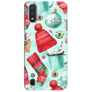 Чехол Санта Клаус для Sansung Galaxy M01 Core (A013F) (Одежда)