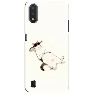 Чехол на тематику: Коты для Samsung Galaxy M01 Core (A013F) (Отдых)