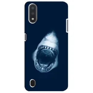 Силиконовый бампер с картинкой животных для Sansung Galaxy M01 Core (A013F) (Пасть Акулы)