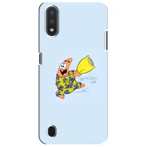 Чехлы с Патриком на Sansung Galaxy M01 Core (A013F) (Патрик с подушкой)
