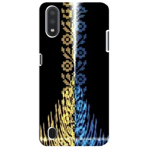 Силиконовый Чехол на Sansung Galaxy M01 Core (A013F) (Патриотическая вышиванка)