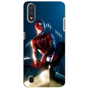 Чехол Супергерой Человека Паука на Sansung Galaxy M01 Core (A013F) (Паук на доме)