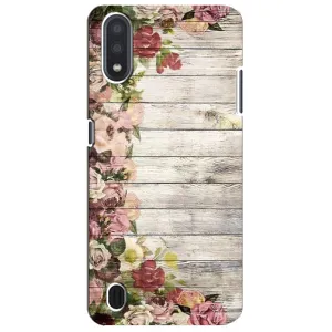 Чехлы с тематикой "ЦВЕТЫ" на Sansung Galaxy M01 Core (A013F) (Плетущиеся цветы)
