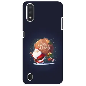 Чехол Санта Клаус для Sansung Galaxy M01 Core (A013F) (Подарки от Санты)