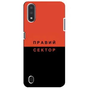 Чехлы УПА (Красно-Чёрный) на Sansung Galaxy M01 Core (A013F) (Правый Серктор)