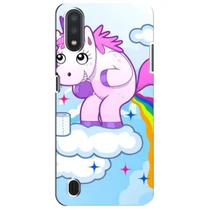 Чехол Unicorn на Sansung Galaxy M01 Core (A013F) (Радуга единорожка)