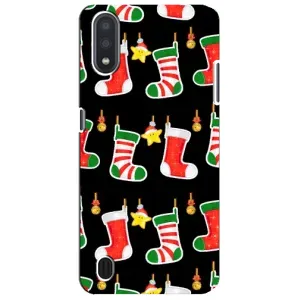 Силиконовый бампер на рождество для Sansung Galaxy M01 Core (A013F) (Рождественские подарки)