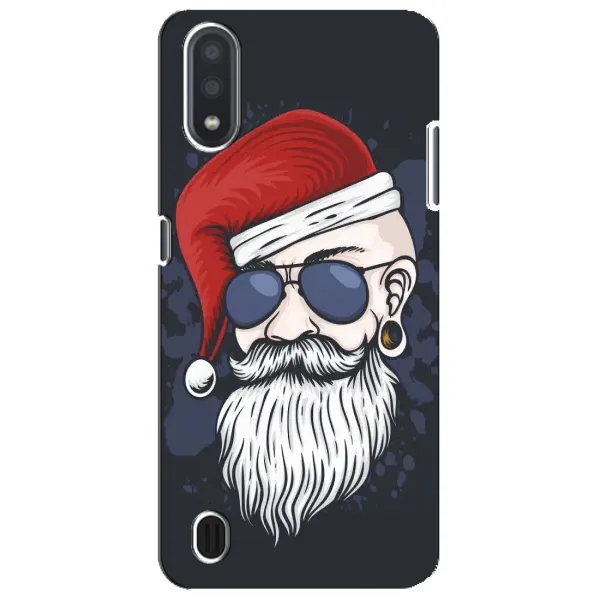 Чехол с рисунком «Рождественский МЕН» для Samsung Galaxy M01 Core (A013F)