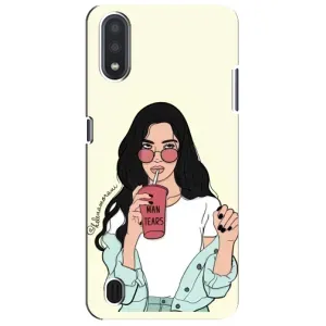 Силіконовый Чохол на Sansung Galaxy M01 Core (A013F) з картинкой Модных девушек (З напоєм)