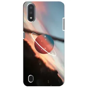 Чохол (ТПУ) з планетами на Sansung Galaxy M01 Core (A013F) (Сатурн)