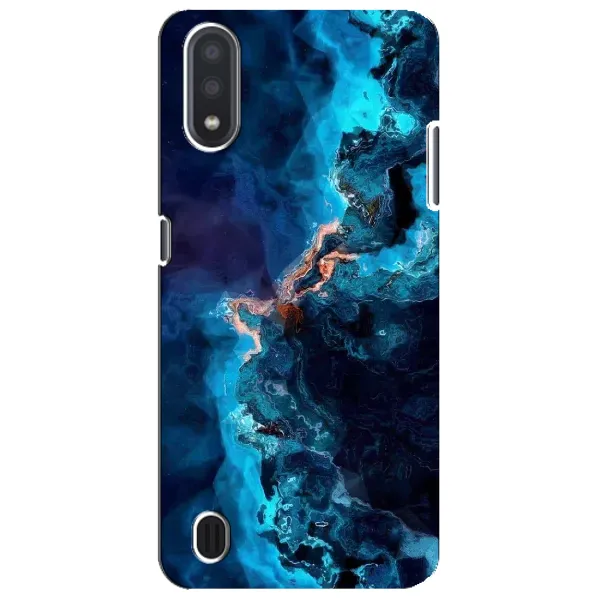 Чехол с рисунком «Синий мрамор» для Samsung Galaxy M01 Core (A013F) Чехол с рисунком «Синий мрамор» для Samsung Galaxy M01 Core (A013F)