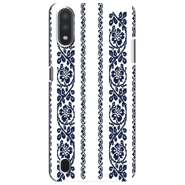 Чехол с рисунком «Синяя вышиванка» для Samsung Galaxy M01 Core (A013F) Чехол с рисунком «Синяя вышиванка» для Samsung Galaxy M01 Core (A013F)