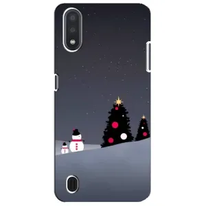 Чехлы на Новый Год Sansung Galaxy M01 Core (A013F) (Снеговички)