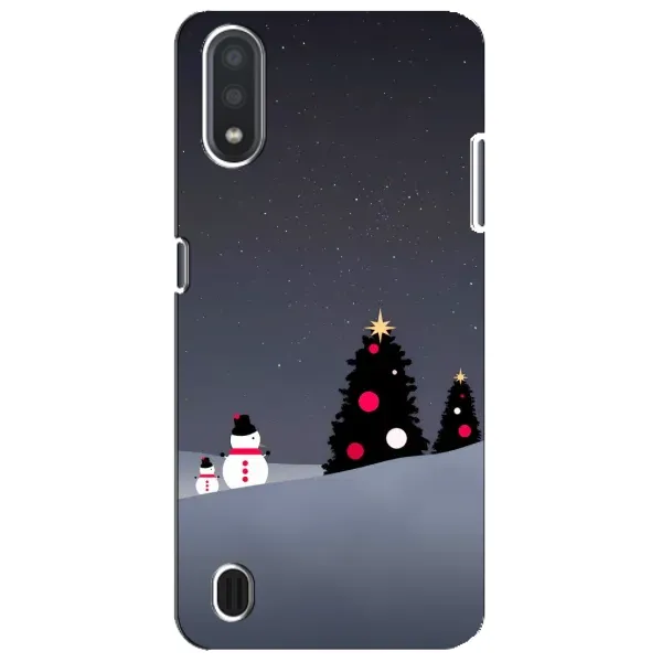 Чехол с рисунком «Снеговички» для Samsung Galaxy M01 Core (A013F)