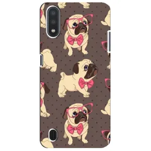 Чехол (ТПУ) Милые собачки для Sansung Galaxy M01 Core (A013F) (Собачки Мопсики)