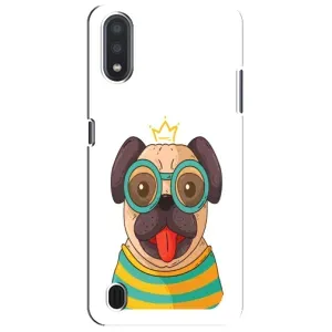 Бампер для Sansung Galaxy M01 Core (A013F) с картинкой "Песики" (Собака Король)