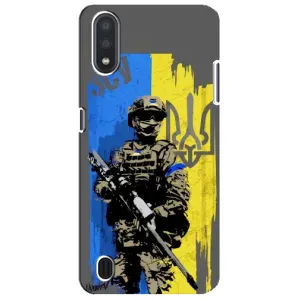 Чехлы с принтом (Воины ЗСУ) для Sansung Galaxy M01 Core (A013F) (Солдат ЗСУ)