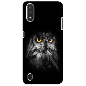 Чехлы с принтом СОВЫ для Sansung Galaxy M01 Core (A013F) (Сова на чёрном)