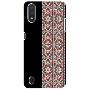Силиконовый Чехол на Sansung Galaxy M01 Core (A013F) с картинкой Вышиванки (Стильная вишиванка)