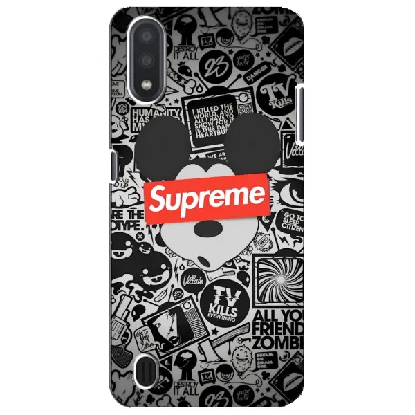 Чехол с рисунком «Supreme Маус» для Samsung Galaxy M01 Core (A013F) Чехол с рисунком «Supreme Маус» для Samsung Galaxy M01 Core (A013F)