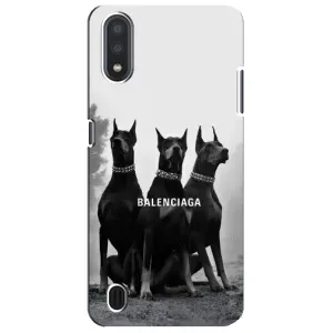 Чехол ДОБЕРМАН для Sansung Galaxy M01 Core (A013F) (Три добермана)