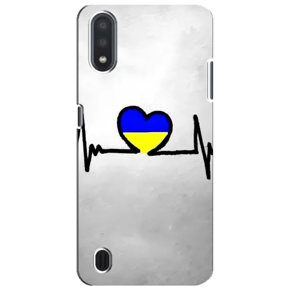 Чехол с рисунком «Украинская кардиограмма» для Samsung Galaxy M01 Core (A013F) Чехол с рисунком «Украинская кардиограмма» для Samsung Galaxy M01 Core (A013F)