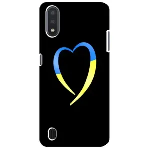 Силиконовый Чехол на Sansung Galaxy M01 Core (A013F) (Я-Украина) (Украинское сердце)