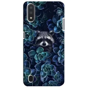 Силиконовый Чехол с Енотами на Sansung Galaxy M01 Core (A013F) (В цветах)