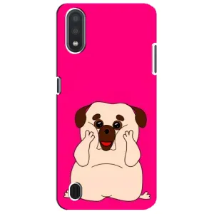 Чехол (ТПУ) Милые собачки для Sansung Galaxy M01 Core (A013F) (Веселый Мопсик)