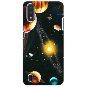 Чохол (ТПУ) з планетами на Sansung Galaxy M01 Core (A013F) (Вид з космосу)