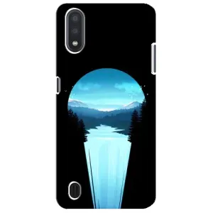 Летний Чехол на Sansung Galaxy M01 Core (A013F) (Синий Водопад)