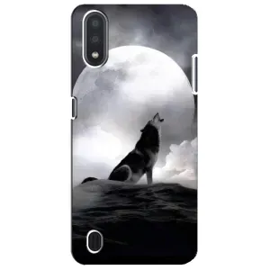 Чехол с Волком на Sansung Galaxy M01 Core (A013F) (Волк и луна)