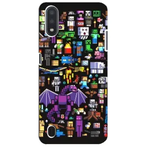 Чохол майнкрафт для Sansung Galaxy M01 Core (A013F) (Усі персонажі)