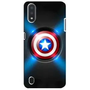 Чехол с Щитом Капитана Америки на Sansung Galaxy M01 Core (A013F) (Яркий Щит Капитана)