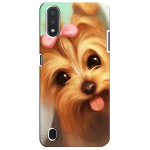 Чехол (ТПУ) Милые собачки для Sansung Galaxy M01 Core (A013F) (Йоршенский терьер)
