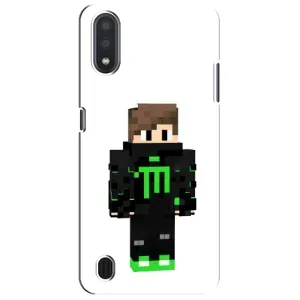 Чохли для Sansung Galaxy M01 Core (A013F) (Персонажі МайнКрафт) (Зелений хлопчик)