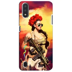 ЗСУ Чехлы (TPU) для Sansung Galaxy M01 Core (A013F) (Женщина солдат)