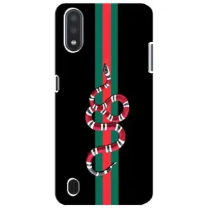 Чехлы Бренд GUCCI для Sansung Galaxy M01 Core (A013F) (Змей Гуччи)
