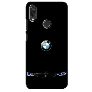Силиконовый бампер с картинкой машины на Sansung Galaxy M01s (Черный BMW)