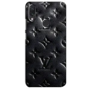 Текстурный Чехол Louis Vuitton для Самсунг М01с (Черный ЛВ)