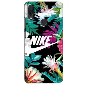 Силиконовый Чехол на Sansung Galaxy M01s с картинкой Nike (Цветочный Nike)