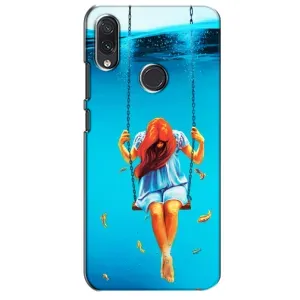 Чехол Стильные девушки на Sansung Galaxy M01s (Девушка на качели)