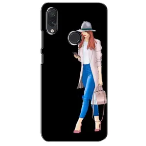 Чехол с картинкой Модные Девчонки Sansung Galaxy M01s (Девушка со смартфоном)