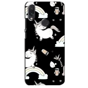 Чехол Unicorn на Sansung Galaxy M01s (Единорог с кофе)