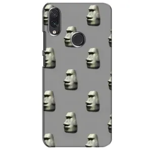 Бампер с принтом Мемы для Sansung Galaxy M01s (Каменное лицо)