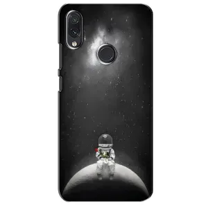 Силиконовый Чехол с принтом "Космонавты" на Sansung Galaxy M01s (Космонавт романтик)